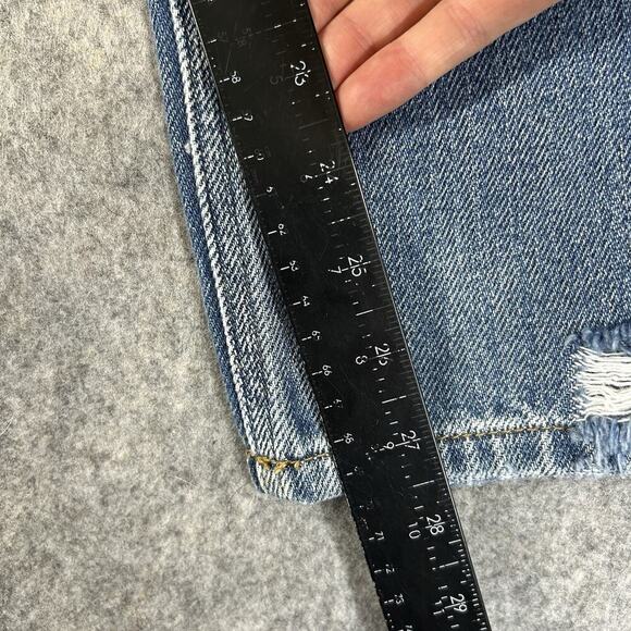 Kancan Jeans Womens 30 High Rise Boyfriend Medium Wash Denim Patch Distressed - Picture 7 of 11